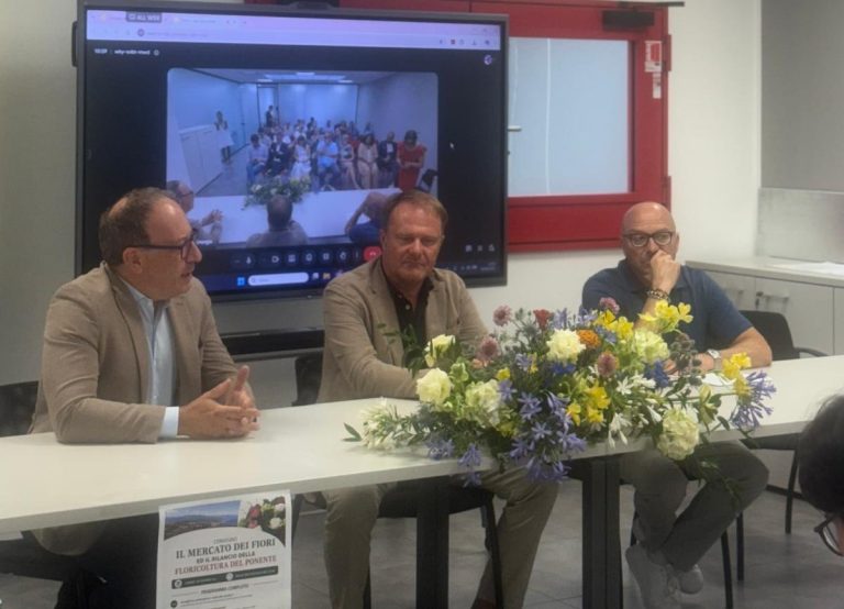 Silvio Bregliano al convegno sul Mercato dei Fiori di Sanremo dedicato al rilancio della floricoltura del Ponente ligure