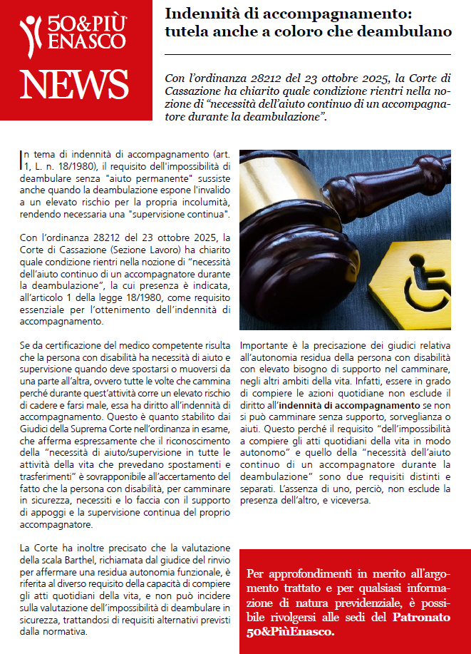 Indennità di accompagnamento