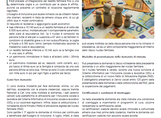 Assegno di Inclusione: 1° agosto 2026